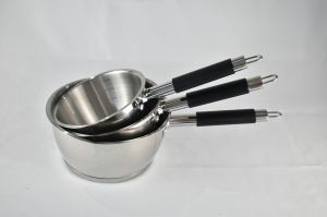 SÉRIE CASSEROLE 3 PIÈCES  NOIR